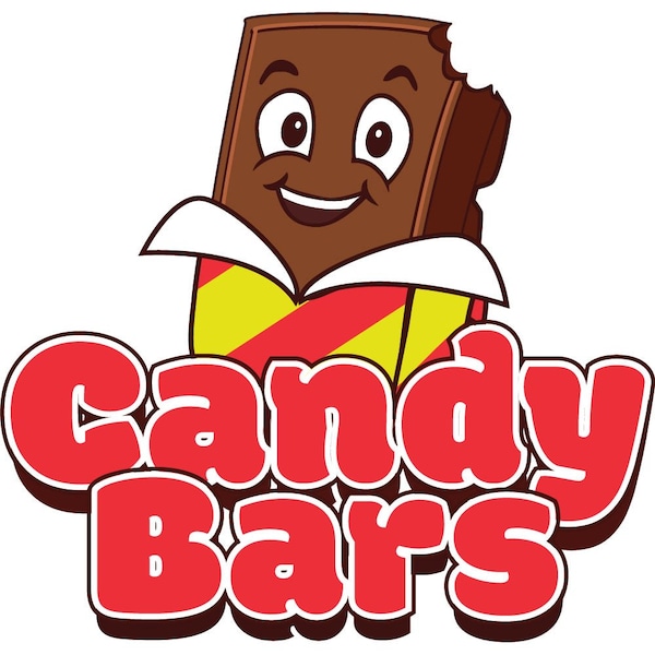 Safety Sign, 9 in Height, Vinyl, 6 in Length, Candy, D-DC-16-Candy